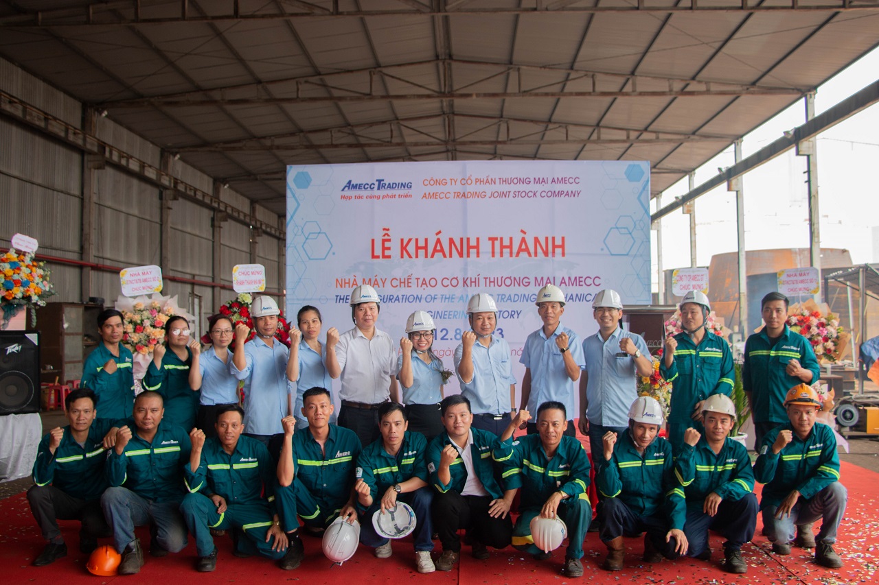 Lễ công bố Quyết định thành lập Nhà máy Chế tạo thiết bị và kết cấu thép thuộc Công ty cổ phần thương mại AMECC - Đánh dấu bước chuyển mới trong sự phát triển của Công ty cổ phần thương mại AMECC